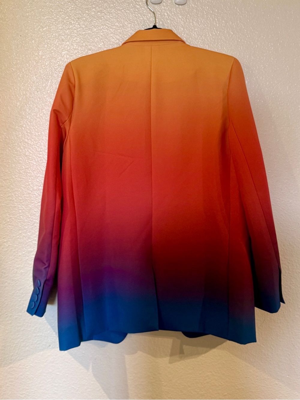 AKIRA Sunset Ombre Blazer in Orange, Pink & Blue - Picture 9 of 14